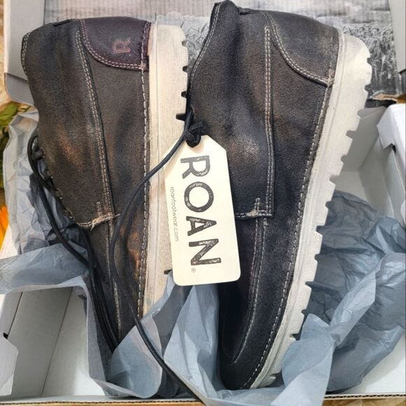 NIB ROAN by BEDSTU Tobias Fullgrain oiled, waxed handfinished suede leather boot - Picture 5 of 13